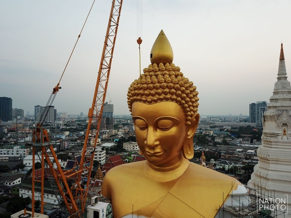 Le nouveau Grand Bouddha de Bangkok, un des plus hauts de Thaïlande