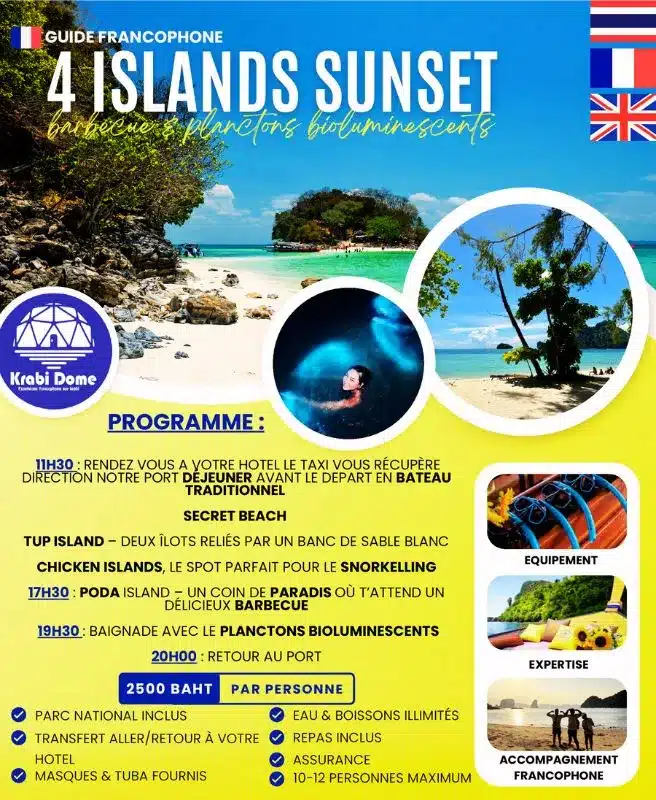 Tour 4 islands Krabi - Brochure